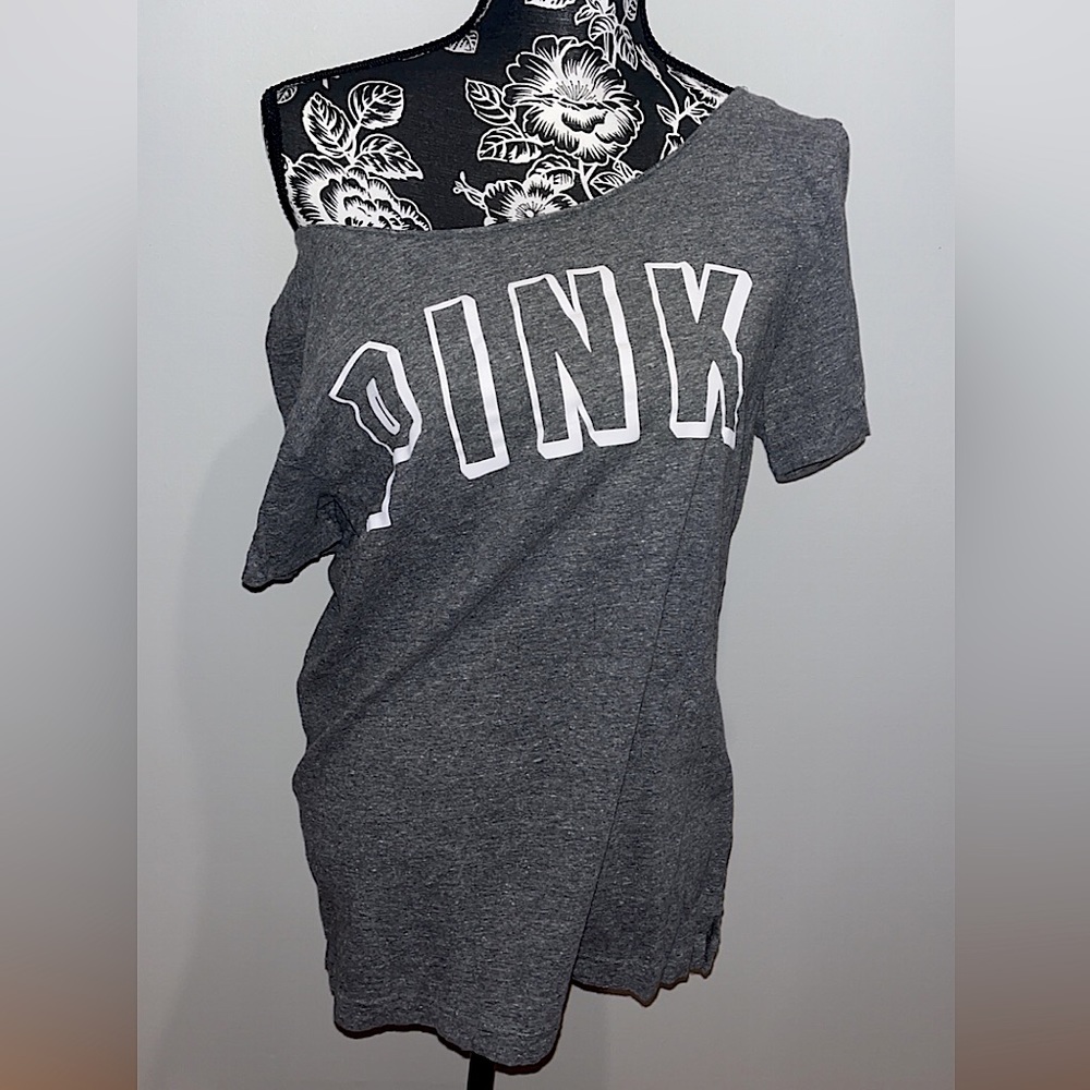 vs pink oversized t-shirt